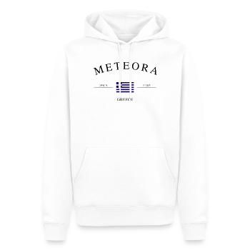 Météores Grèce – Souvenirs et cadeaux de vacances - Sweat à capuche Premium bio Homme - blanc - Devant - Nico (187cm)