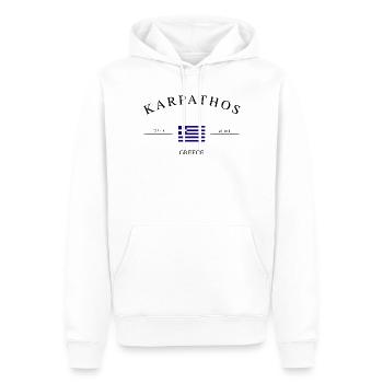 Karpathos Griechenland Urlaub Souvenir & Geschenk - Männer Premium Bio Hoodie - Weiß - Vorne - Nico (187cm)
