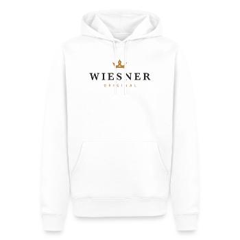 Wiesner Original Familienname - Männer Premium Bio Hoodie - Weiß - Vorne - Nico (187cm)