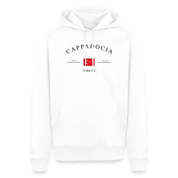 Cappadoce Türkiye – Souvenirs et cadeaux de vacances - Sweat à capuche Premium bio Homme - blanc - Devant - Nico (187cm)