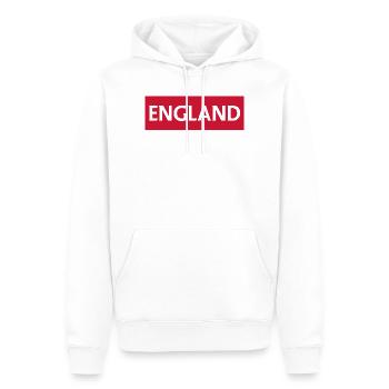 England Wigan Fußball Emblem - Männer Premium Bio Hoodie - Weiß - Vorne - Nico (187cm)
