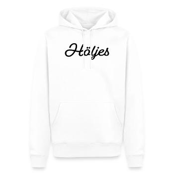 Cover black - Men’s Premium Organic Hoodie - white - Front - Nico (187cm)