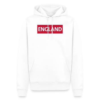Derby anglais design rétro - Sweat à capuche Premium bio Homme - blanc - Devant - Nico (187cm)