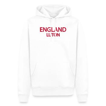 English Landscape Motif in Red Tone - Men’s Premium Organic Hoodie - white - Front - Nico (187cm)