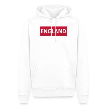 T-shirt anglais Luton Feelings - Sweat à capuche Premium bio Homme - blanc - Devant - Nico (187cm)