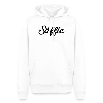 Säffle noir - Sweat à capuche Premium bio Homme - blanc - Devant - Nico (187cm)