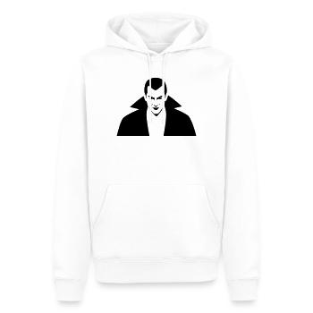 Vampire Illustration - Men’s Premium Organic Hoodie - white - Front - Nico (187cm)