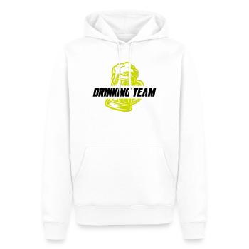 Drinking Team Bier - Männer Premium Bio Hoodie - Weiß - Vorne - Nico (187cm)