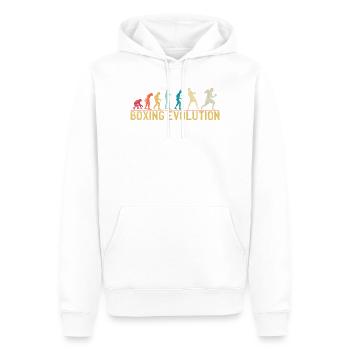 Boxing Evolution Progression Design - Men’s Premium Organic Hoodie - white - Front - Nico (187cm)