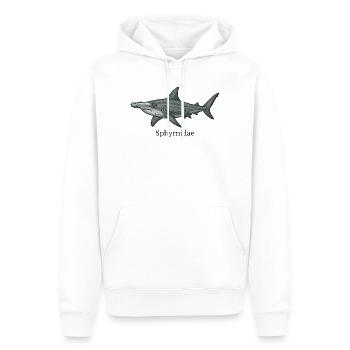 Sphyrnidae Hammerhai Design - Männer Premium Bio Hoodie - Weiß - Vorne - Nico (187cm)