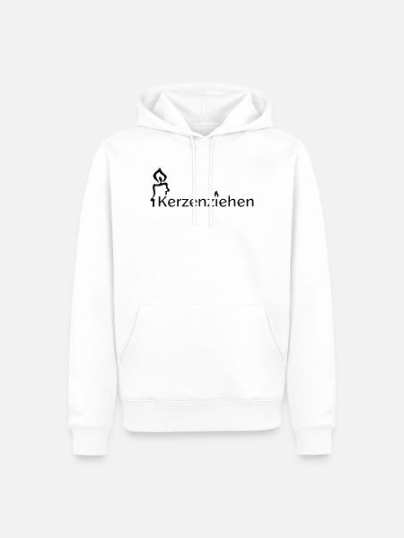 Kerzenziehen - Männer Premium Bio Hoodie - Weiß