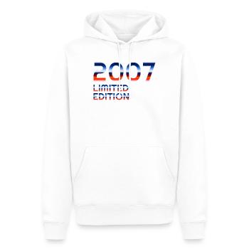 Retro 2007 Limited Edition Design - Männer Premium Bio Hoodie - Weiß - Vorne - Nico (187cm)