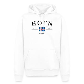 Höfn Island – Urlaub Souvenir & Geschenk - Männer Premium Bio Hoodie - Weiß - Vorne - Nico (187cm)