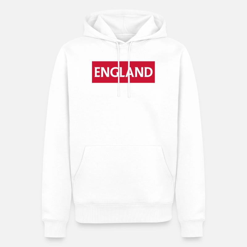 Conception de rotation du drapeau anglais - Sweat à capuche Premium bio Homme - blanc