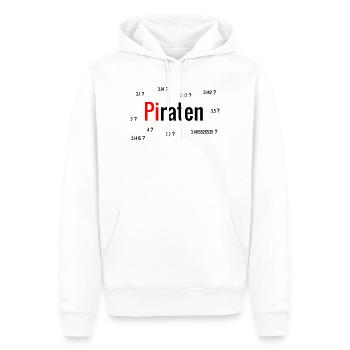 Pirates - Sweat à capuche Premium bio Homme - blanc - Devant - Nico (187cm)