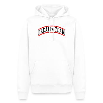 Dream Team Teamwork - Männer Premium Bio Hoodie - Weiß - Vorne - Nico (187cm)