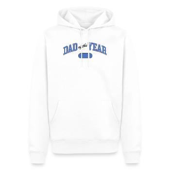 Dad of the Year – Auszeichnung - Männer Premium Bio Hoodie - Weiß - Vorne - Nico (187cm)