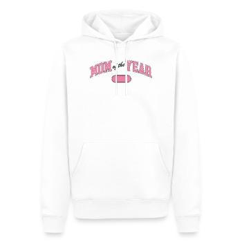 Maman de l’année – Prix - Sweat à capuche Premium bio Homme - blanc - Devant - Nico (187cm)