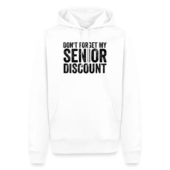 N’oubliez pas ma réduction senior Older S - Sweat à capuche Premium bio Homme - blanc - Devant - Nico (187cm)