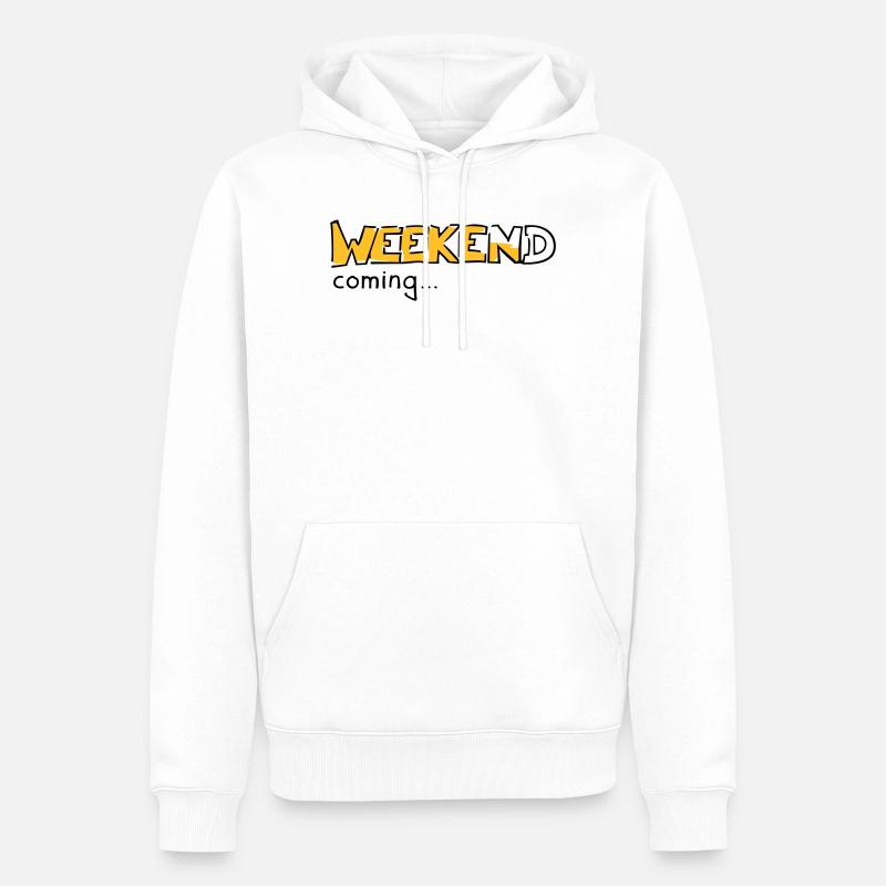 Weekend - Männer Premium Bio Hoodie - Weiß