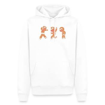 Gingerbread man Christmas gingerbread - Men’s Premium Organic Hoodie - white - Front - Nico (187cm)