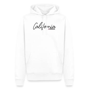 Motif abstrait de paysage naturel - Sweat à capuche Premium bio Homme - blanc - Devant - Nico (187cm)