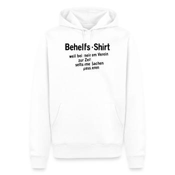 Chemise de fortune - Sweat à capuche Premium bio Homme - blanc - Devant - Nico (187cm)