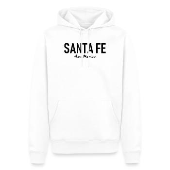 Santa Fe - New Mexico - USA - America - Amerika - Männer Premium Bio Hoodie - Weiß - Vorne - Nico (187cm)