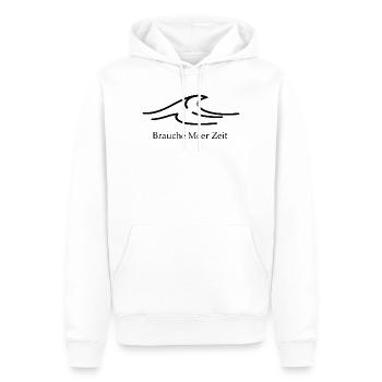 Le temps en mer est parfait pour les vacances - Sweat à capuche Premium bio Homme - blanc - Devant - Nico (187cm)
