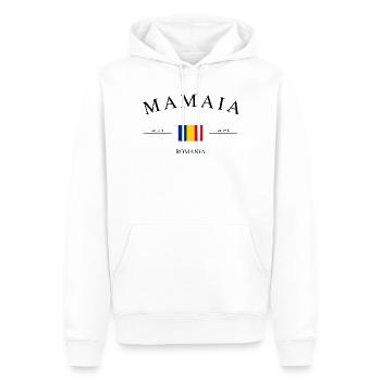 Mamaia Rumänien – Urlaub Souvenir & Geschenk - Männer Premium Bio Hoodie - Weiß - Vorne - Nico (187cm)