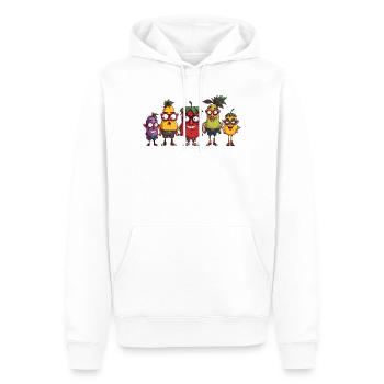 fruit - Sweat à capuche Premium bio Homme - blanc - Devant - Nico (187cm)