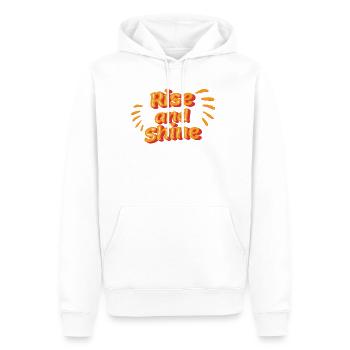 Aufstehen und glänzen: Side Quest T-Shirt - Männer Premium Bio Hoodie - Weiß - Vorne - Nico (187cm)