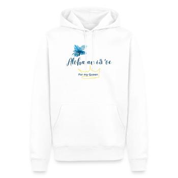 Aloha Au la 'Oe T-Shirt für Herren: Baumwolle im Hawaiianischen Stil - Männer Premium Bio Hoodie - Weiß - Vorne - Nico (187cm)