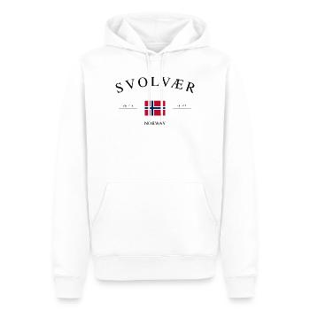 Svolvær Norwegen – Urlaub Souvenir & Geschenk - Männer Premium Bio Hoodie - Weiß - Vorne - Nico (187cm)