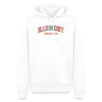 L’harmonie dans la couleur Rome 23:26 - Sweat à capuche Premium bio Homme - blanc - Devant - Nico (187cm)