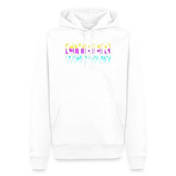 Cyber Monday Kaufrausch - Männer Premium Bio Hoodie - Weiß - Vorne - Nico (187cm)