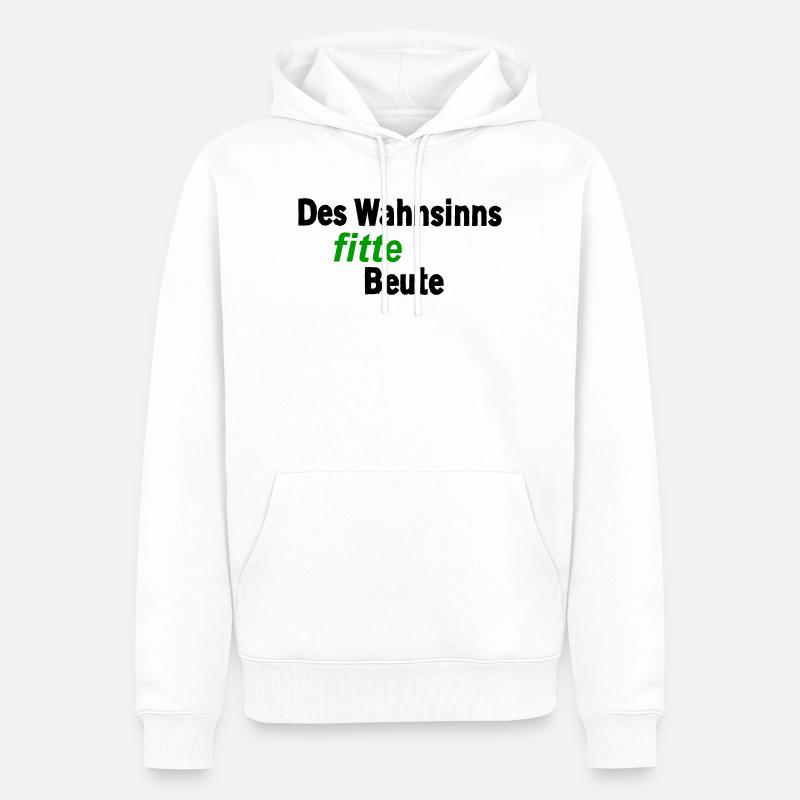 Une proie incroyablement en forme - Sweat à capuche Premium bio Homme - blanc