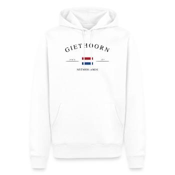 Giethoorn Niederlande – Urlaub Souvenir & Geschenk - Männer Premium Bio Hoodie - Weiß - Vorne - Nico (187cm)