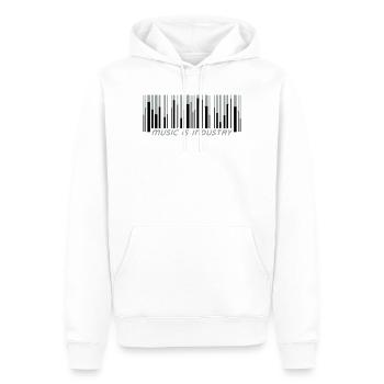 music is industry - Men’s Premium Organic Hoodie - white - Front - Nico (187cm)
