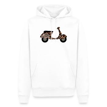 Rouleau Leolook motif imprimé animal zoo safari fan - Sweat à capuche Premium bio Homme - blanc - Devant - Nico (187cm)