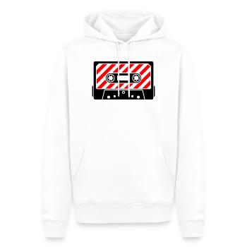 Cassette Retro Mixtape – Music Cult Motif - Men’s Premium Organic Hoodie - white - Front - Nico (187cm)