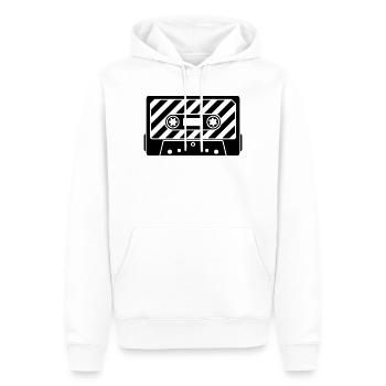 Cassette Retro Mixtape – Music Cult Motif - Men’s Premium Organic Hoodie - white - Front - Nico (187cm)