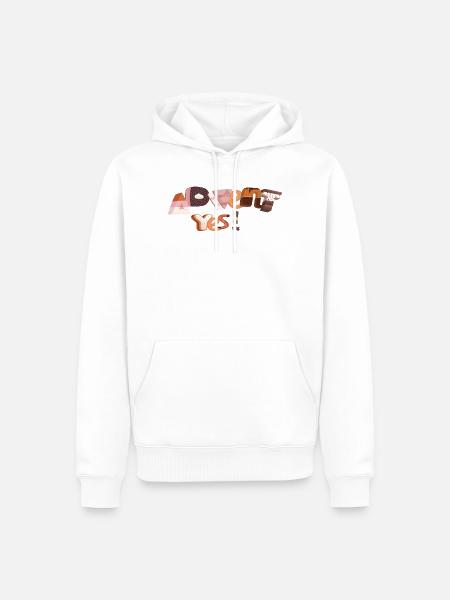 Advent Letters Made of Sugar - Men’s Premium Organic Hoodie - white