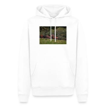 Meadow Deer Herd 000_8271_Nik_DxO - Men’s Premium Organic Hoodie - white - Front - Nico (187cm)
