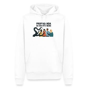 La propagande est une image de diversité partout - Sweat à capuche Premium bio Homme - blanc - Devant - Nico (187cm)