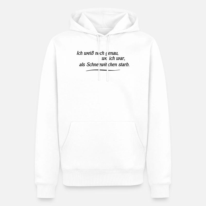 Schneewittchen - Männer Premium Bio Hoodie - Weiß