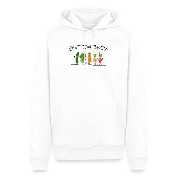 Gut im Beet – Lustiger Spruch Gemüse Garten Veggi - Männer Premium Bio Hoodie - Weiß - Vorne - Nico (187cm)