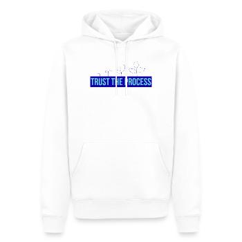 Trust the process plantlets - Men’s Premium Organic Hoodie - white - Front - Nico (187cm)