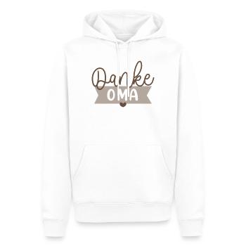 Merci Cadeau de grand-mère pour la meilleure grand-mère - Sweat à capuche Premium bio Homme - blanc - Devant - Nico (187cm)