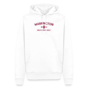 Erbe des Warrington Cross - Männer Premium Bio Hoodie - Weiß - Vorne - Nico (187cm)